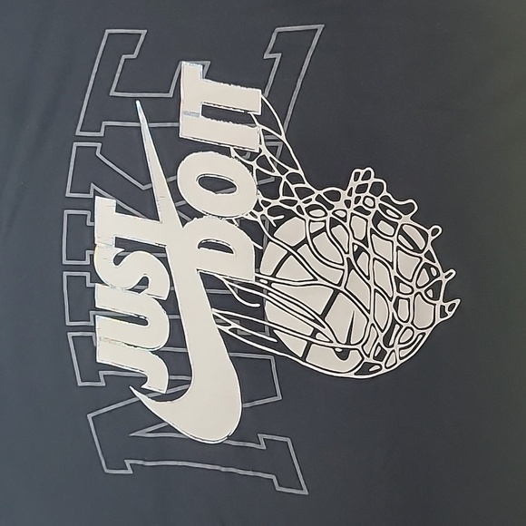 Nike Dri-Fit "Just Do It" Men Basketball T-Shirt Black DR7639-010 Size Small - Picture 2 of 10